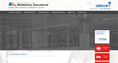 Desktop Screenshot of memorialcoliseum.com